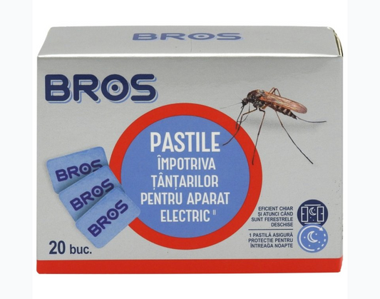 BROS REZERVĂ PASTILE ÎMPOTRIVA ȚÂNȚARILOR 20 BUC