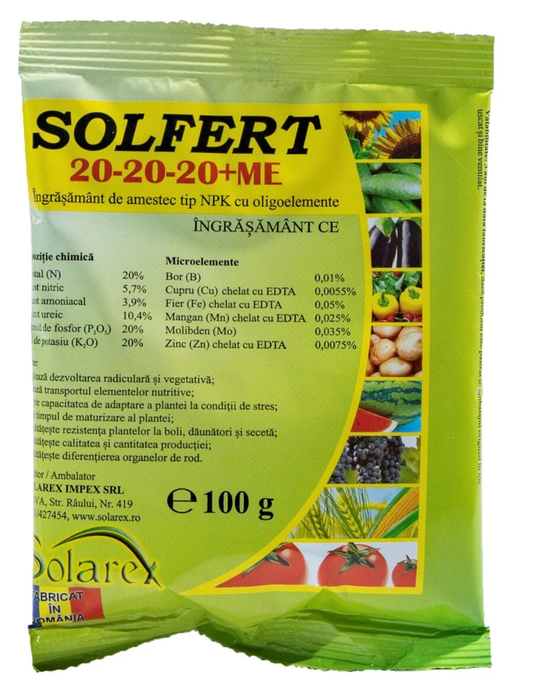 SOLFERT 20-20-20 + ME 100 GR