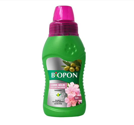 BIOPON ÎNGRĂȘĂMÂNT PENTRU LEANDRI, MĂSLINI ȘI PLANTE MEDITERANEENE 0,3 L