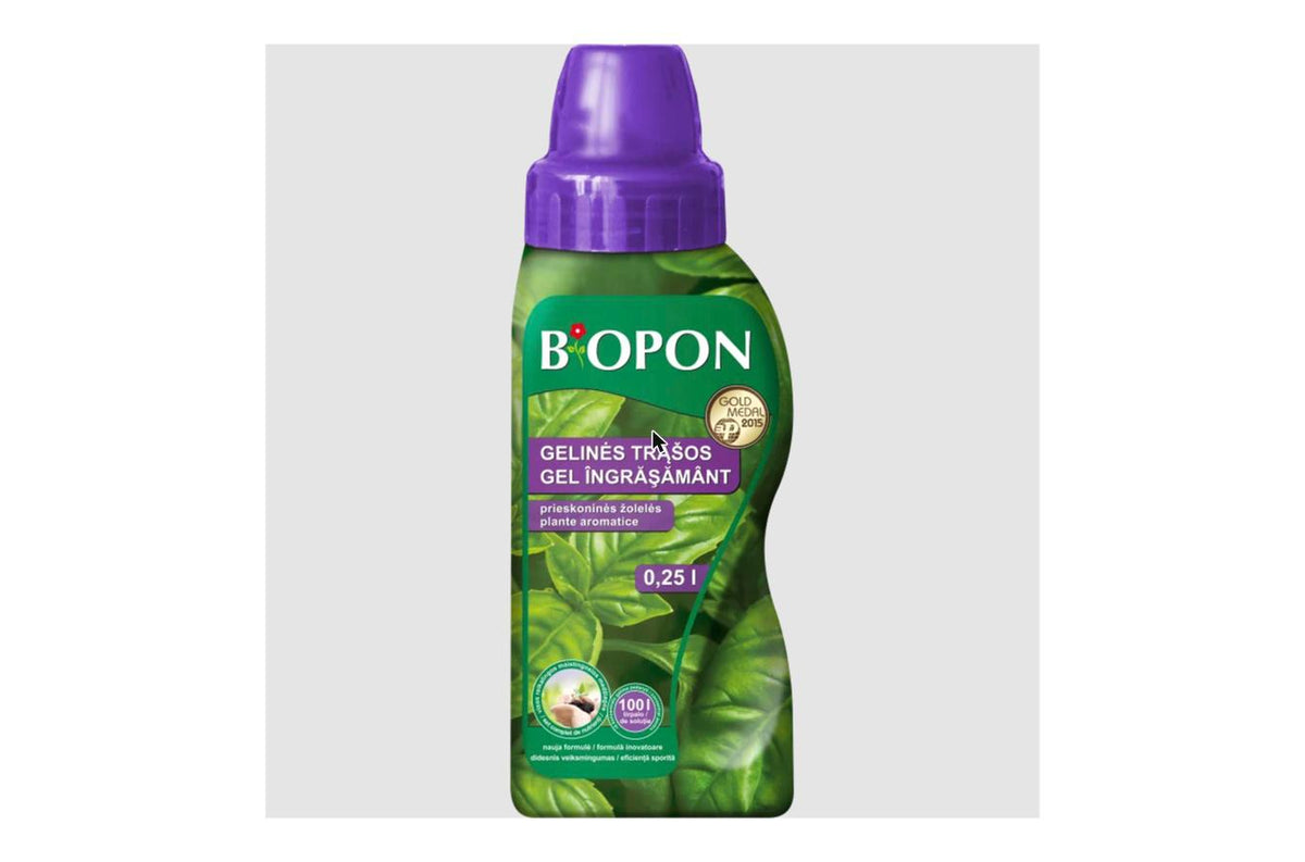 BIOPON ÎNGRĂȘĂMÂNT GEL PENTRU PLANTE AROMATICE 0,25 L
