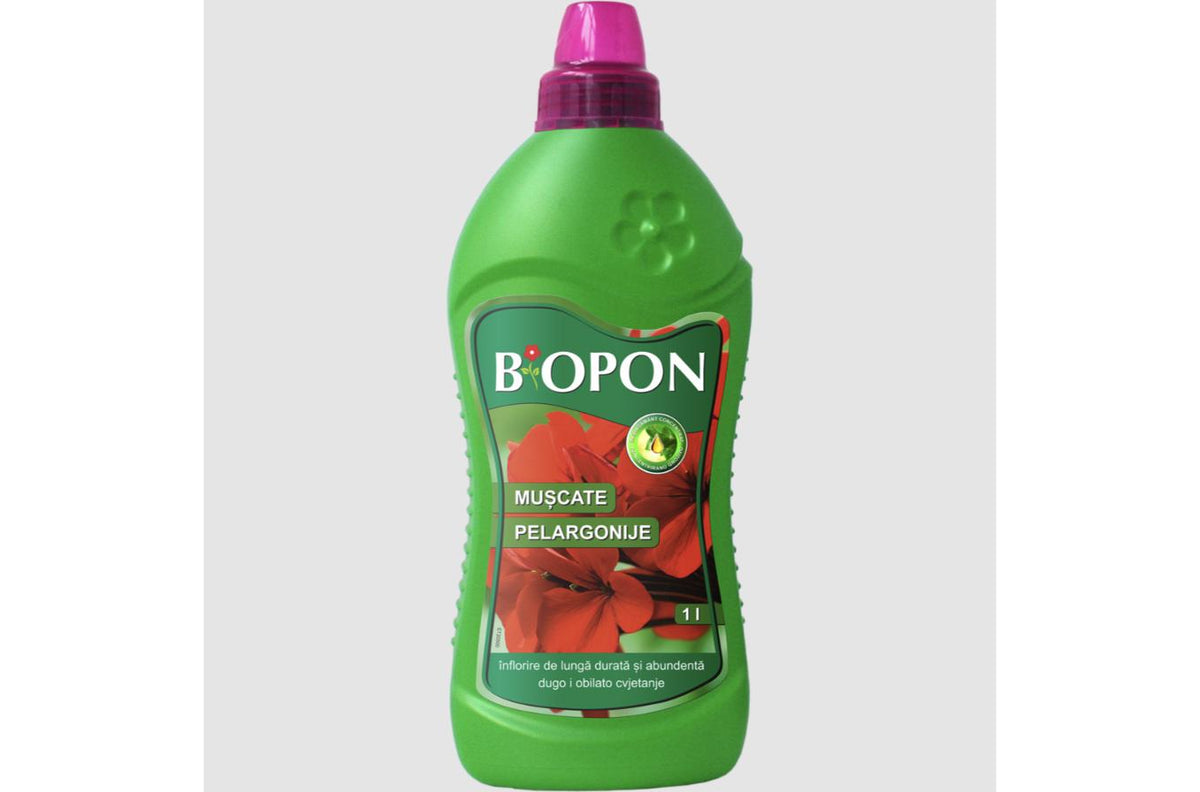 BIOPON ÎNGRĂȘĂMÂNT PENTRU GERANIUM – MUȘCATE 0,5 L