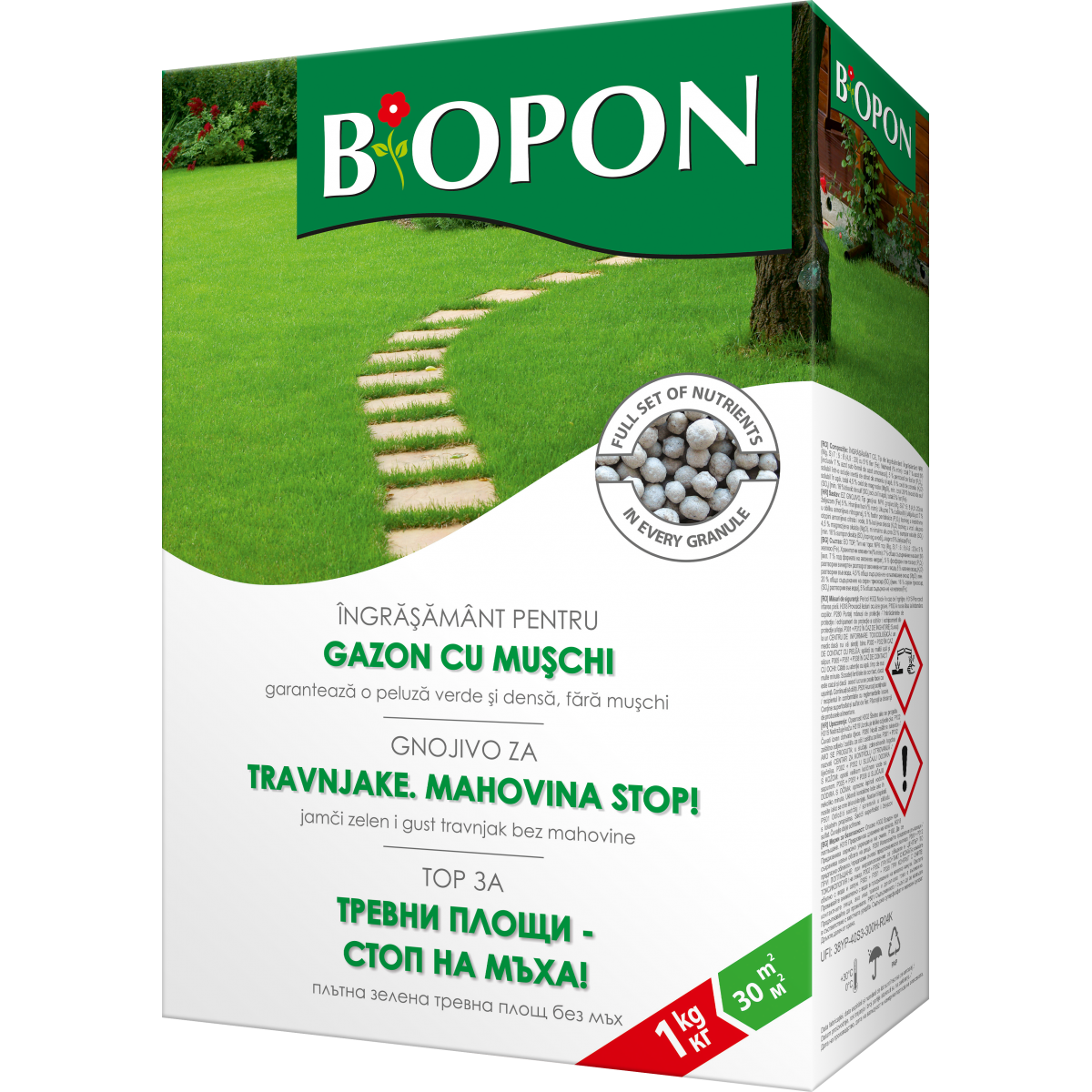 BIOPON INGRASAMANT GAZON/MUSCHI CONTROL 1KG
